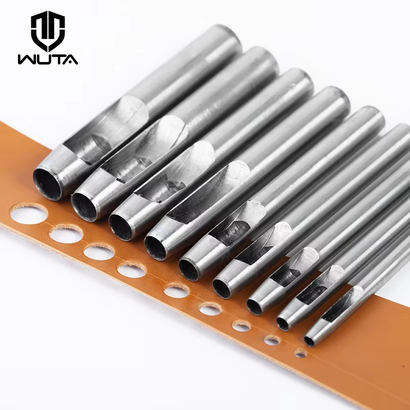 Leatherwork Hole Punch - WUTA-Herramienta perforadora de agujeros redondos de
