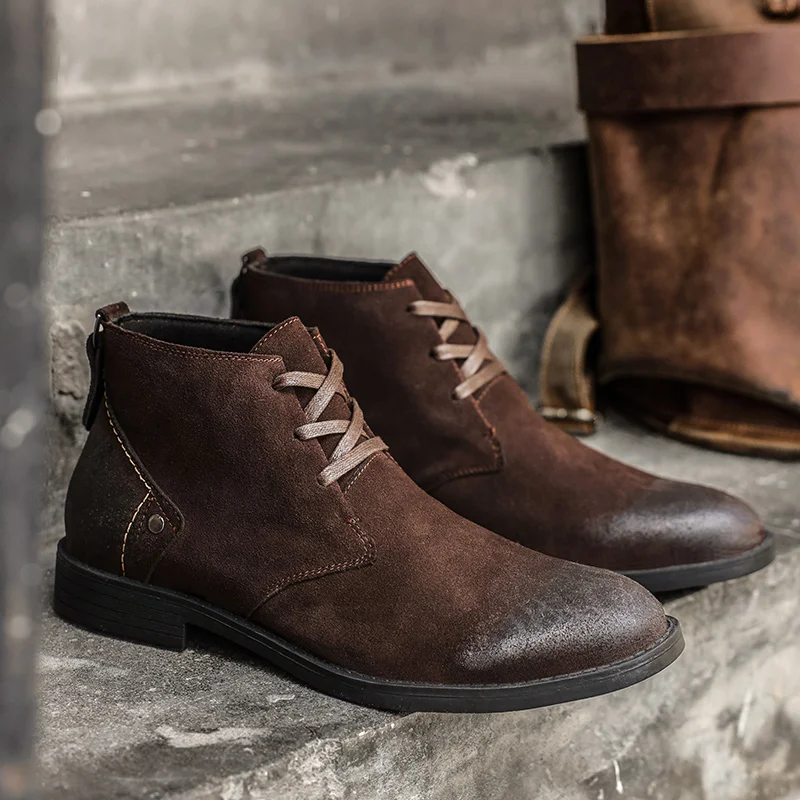 Leatherwork Designs - Nuevos botines de ante vacuno hechos