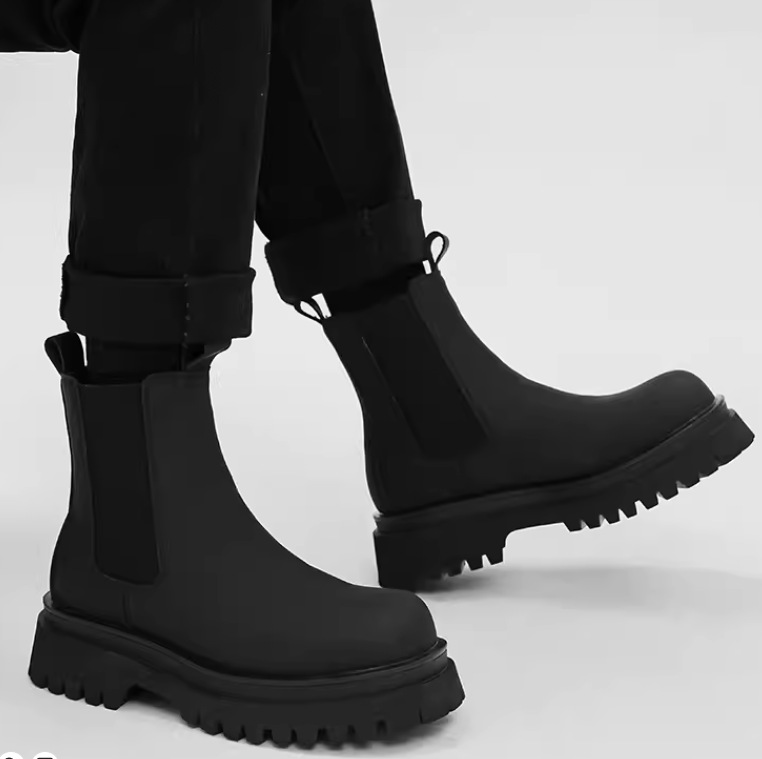 Leather Work Western - Botas de tacón para hombre Zapatos