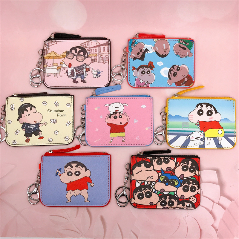 Leatherworking Items - Monedero con llavero de dibujos animados