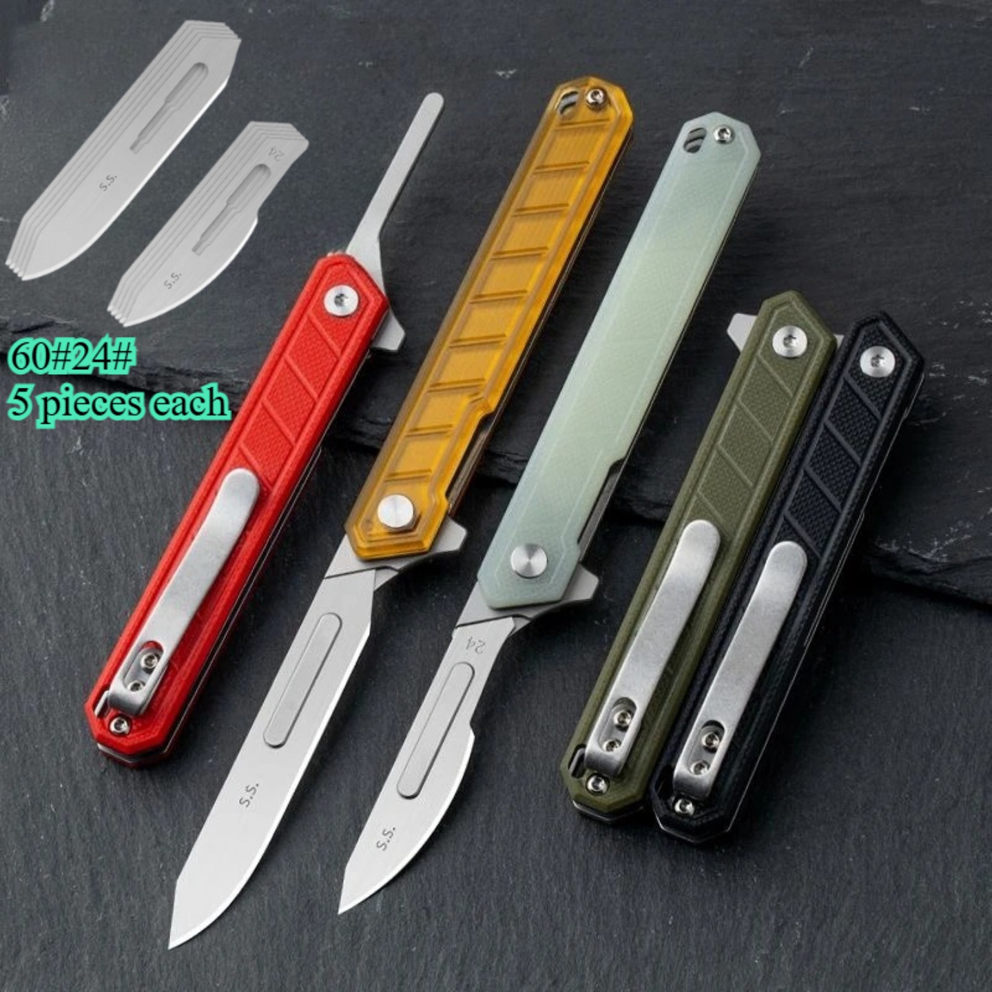 Leatherworking Items - Cuchillo Artesanal con Hoja Reemplazable y
