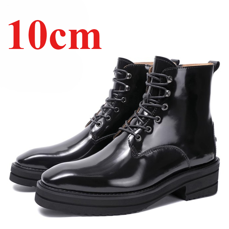 Leather Work Western - Botas invisibles con altura aumentada, zapatos