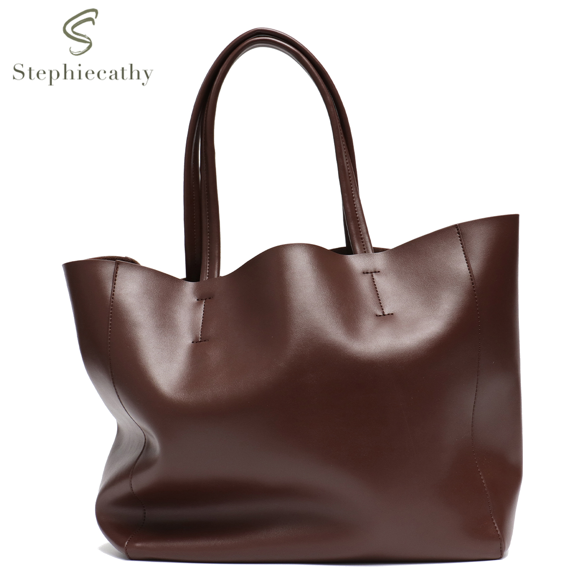 Leatherwork Designs - Bolso de mano de gran capacidad