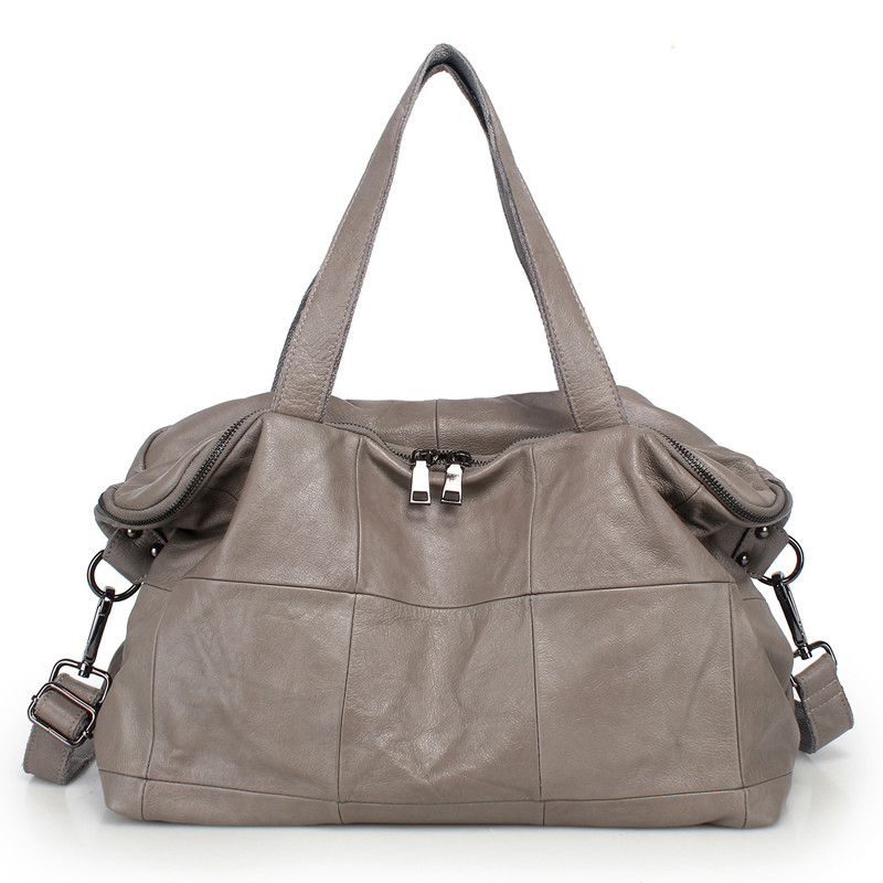 Leather Work Bag Women - Bolso de mano de gran capacidad