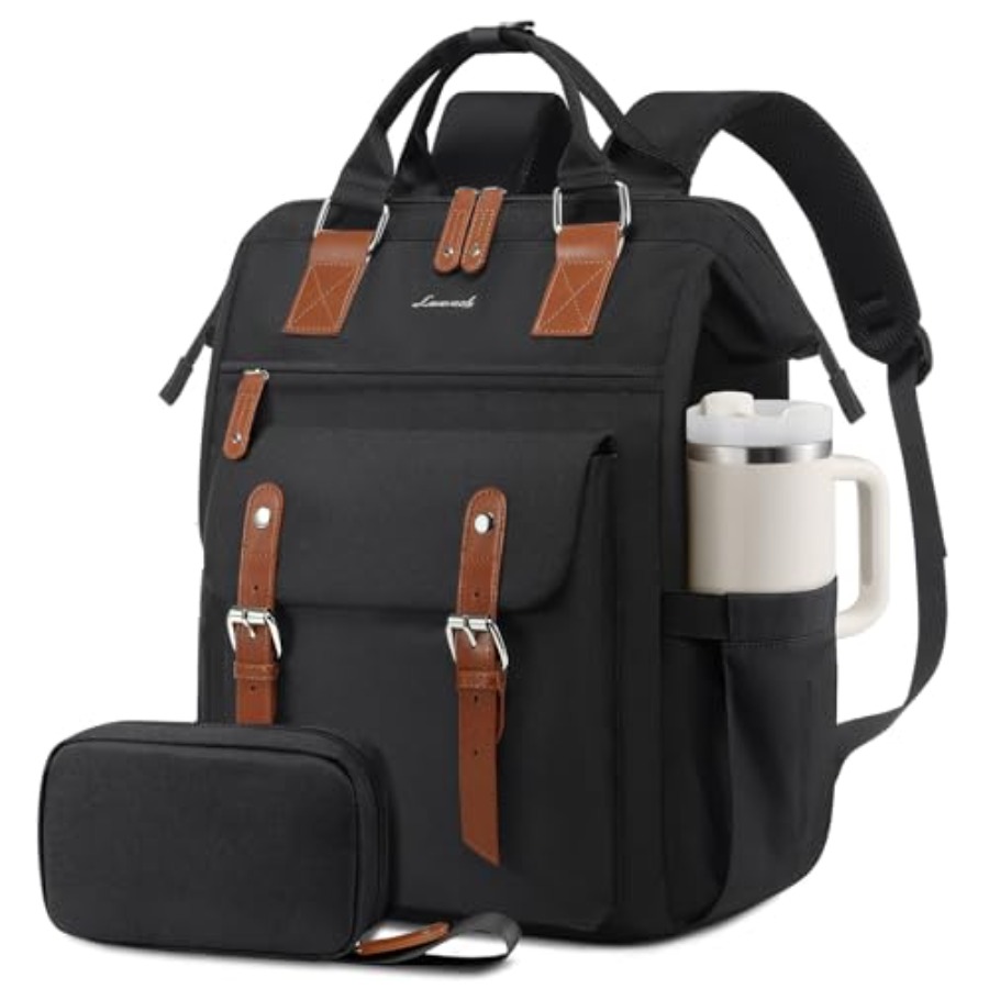 Leather Works - Mochila para portátil para mujer, mochila