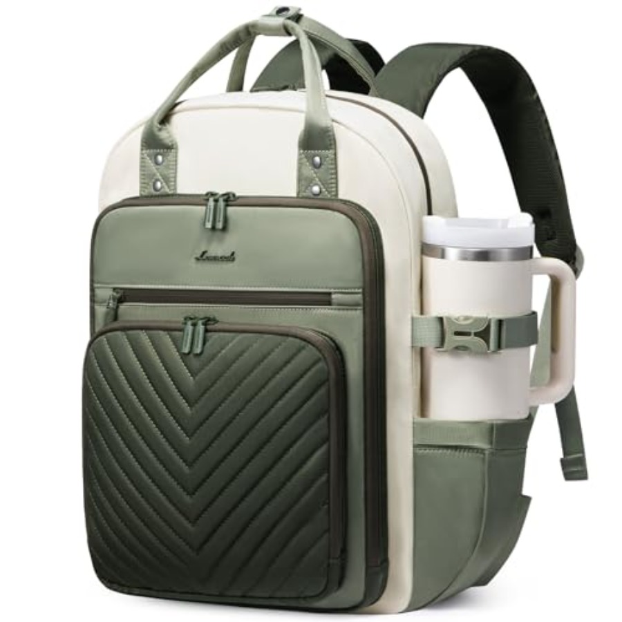 Leather Works - Mochila para Portátil para Mujer, Resistente