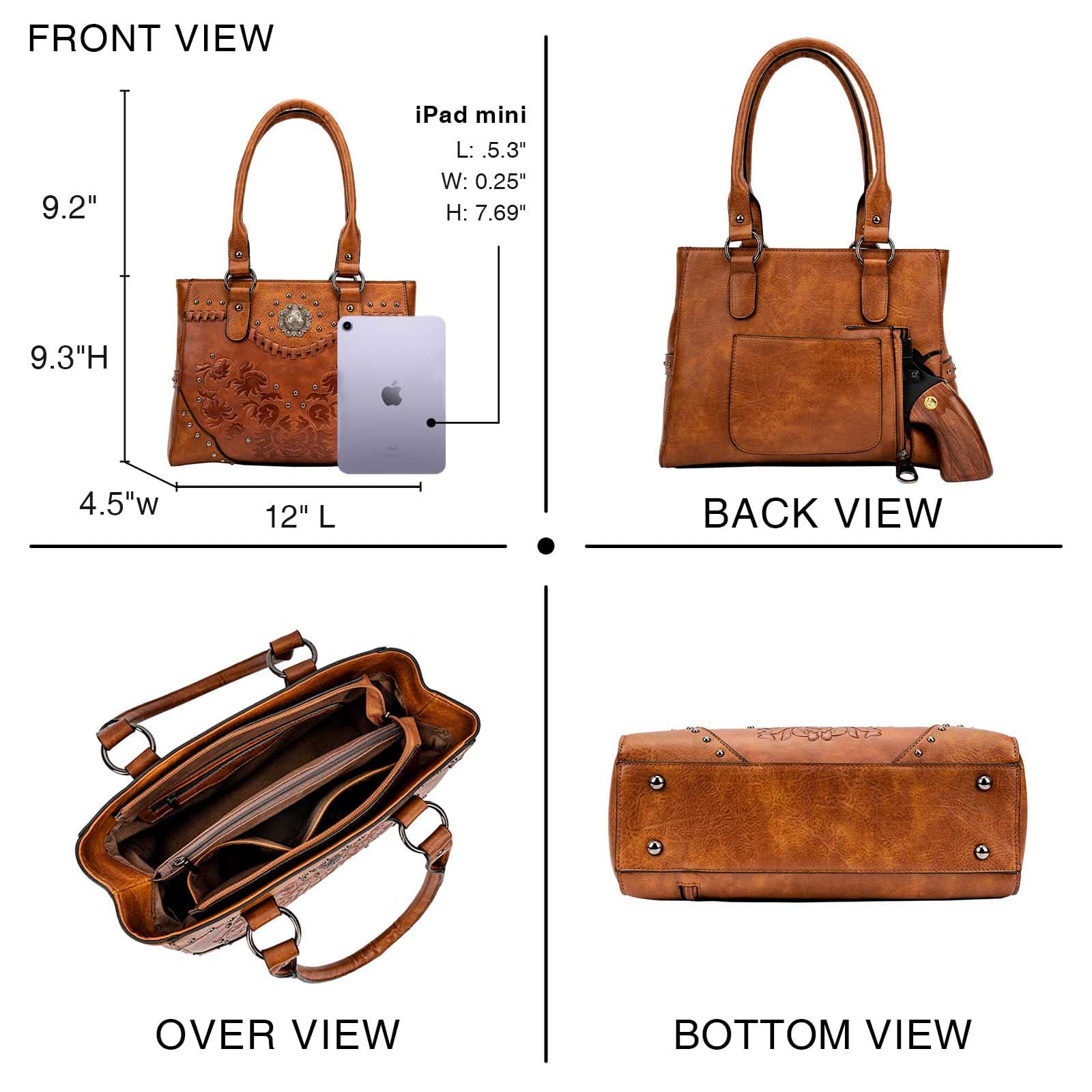 Celela-Bolsos de hombro para m - Leatherwork Rivets reseña y precio