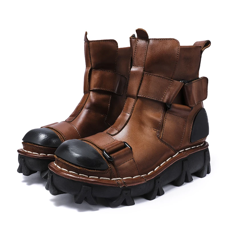 Botas de moto de cuero genuino - Leather Work Western reseña y precio