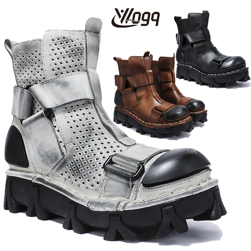 Botas de moto de cuero genuino - Leather Work Western reseña y precio