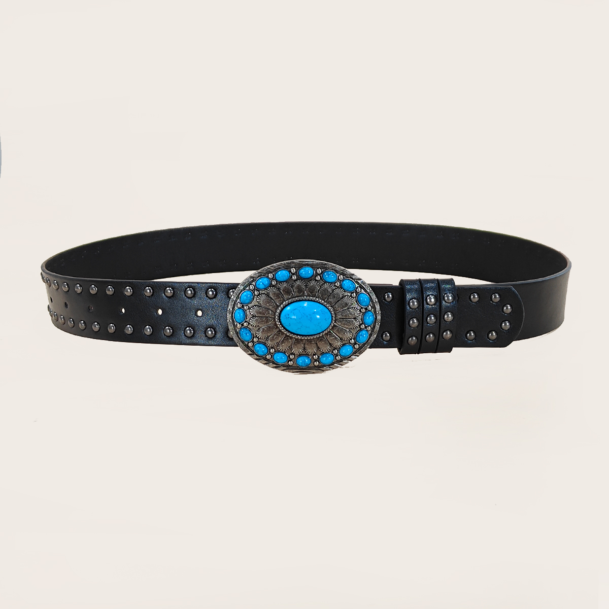 Cinturón casual punk con remac - Leather Work Western reseña y precio