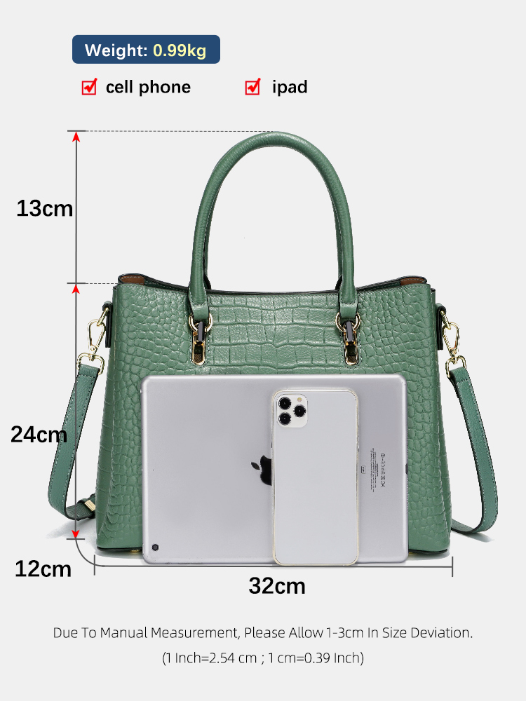 Bolso de mano Zency de piel au - Leather Work Bag Women reseña y precio