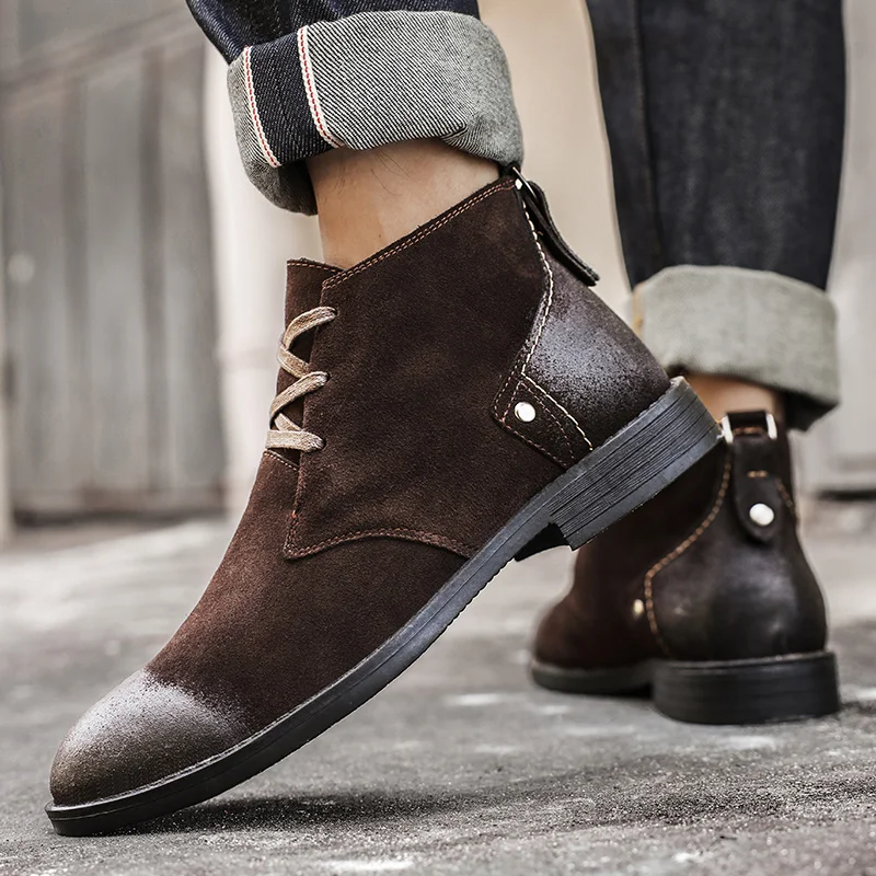Nuevos botines de ante vacuno  - Leatherwork Designs reseña y precio