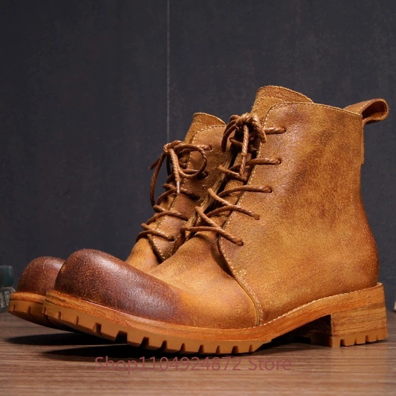 Botas de Desierto Retro Hechas - Leather Work Western reseña y precio