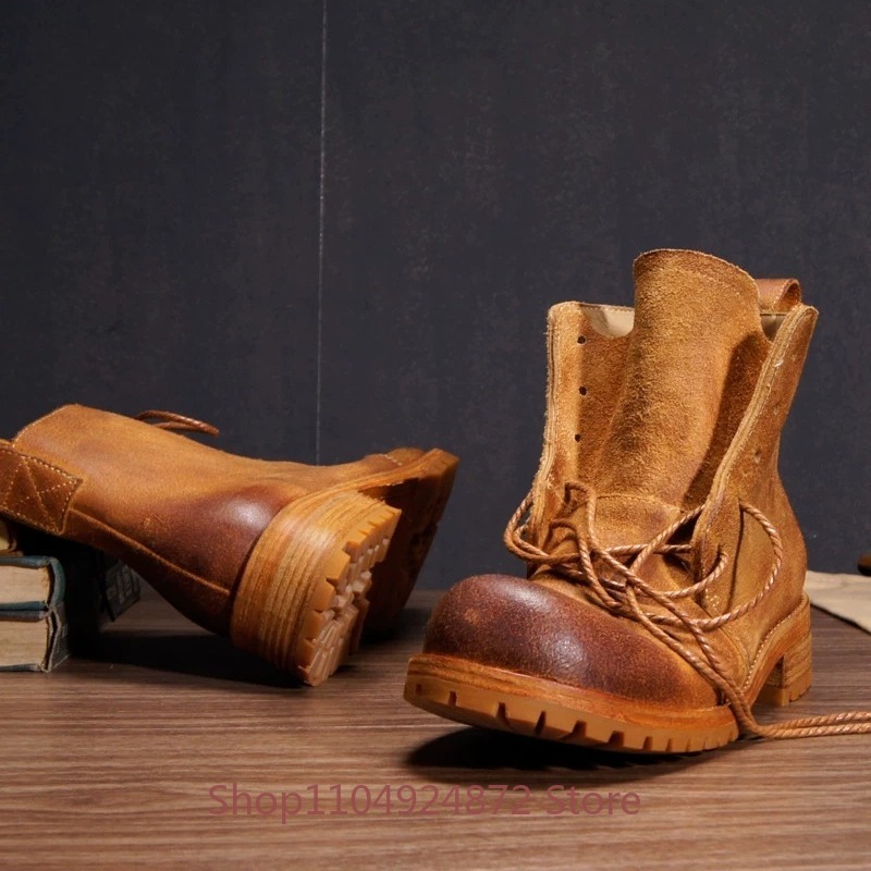 Botas de Desierto Retro Hechas - Leather Work Western reseña y precio
