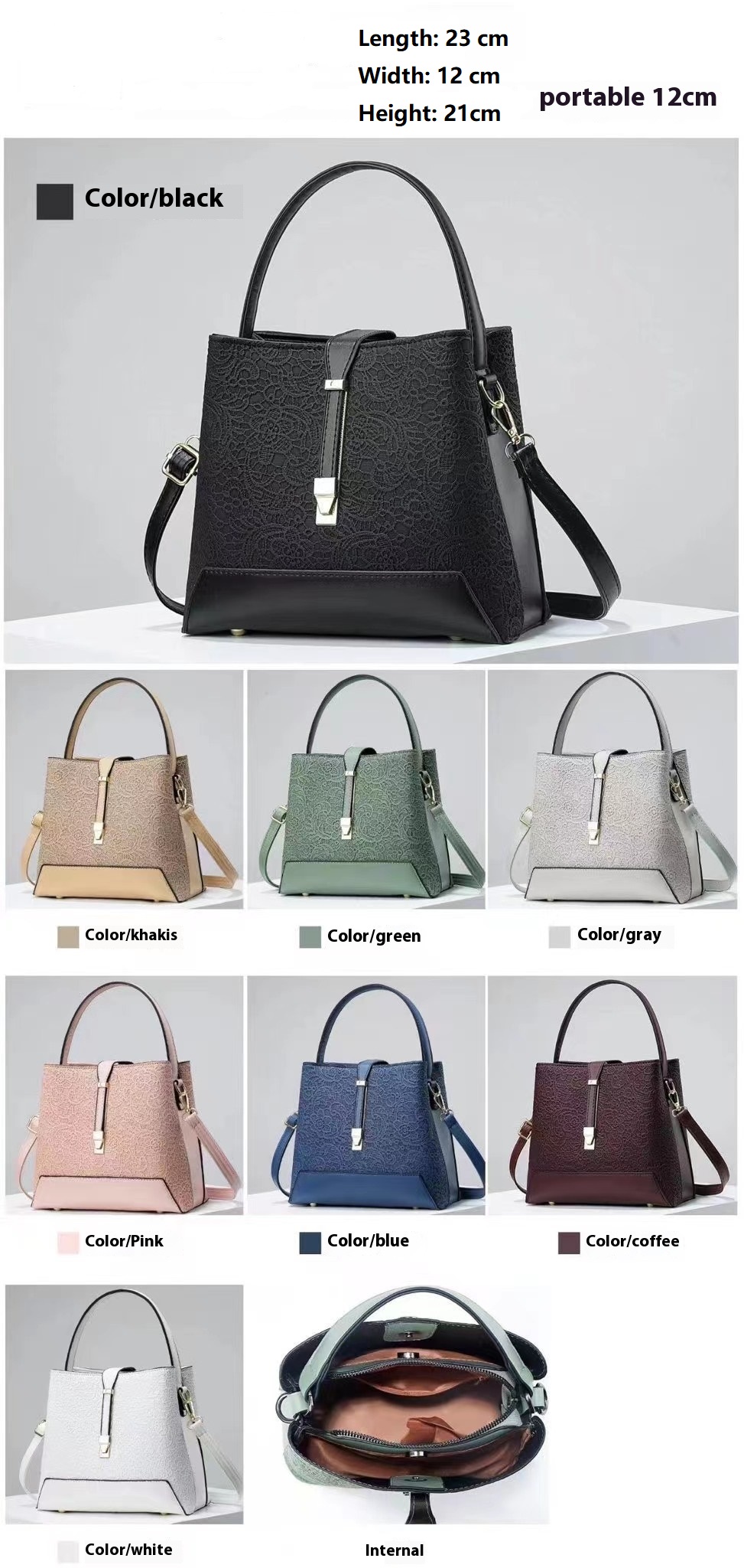 Nuevo Bolso de mano de lujo, b - Leather Work Bag Women reseña y precio
