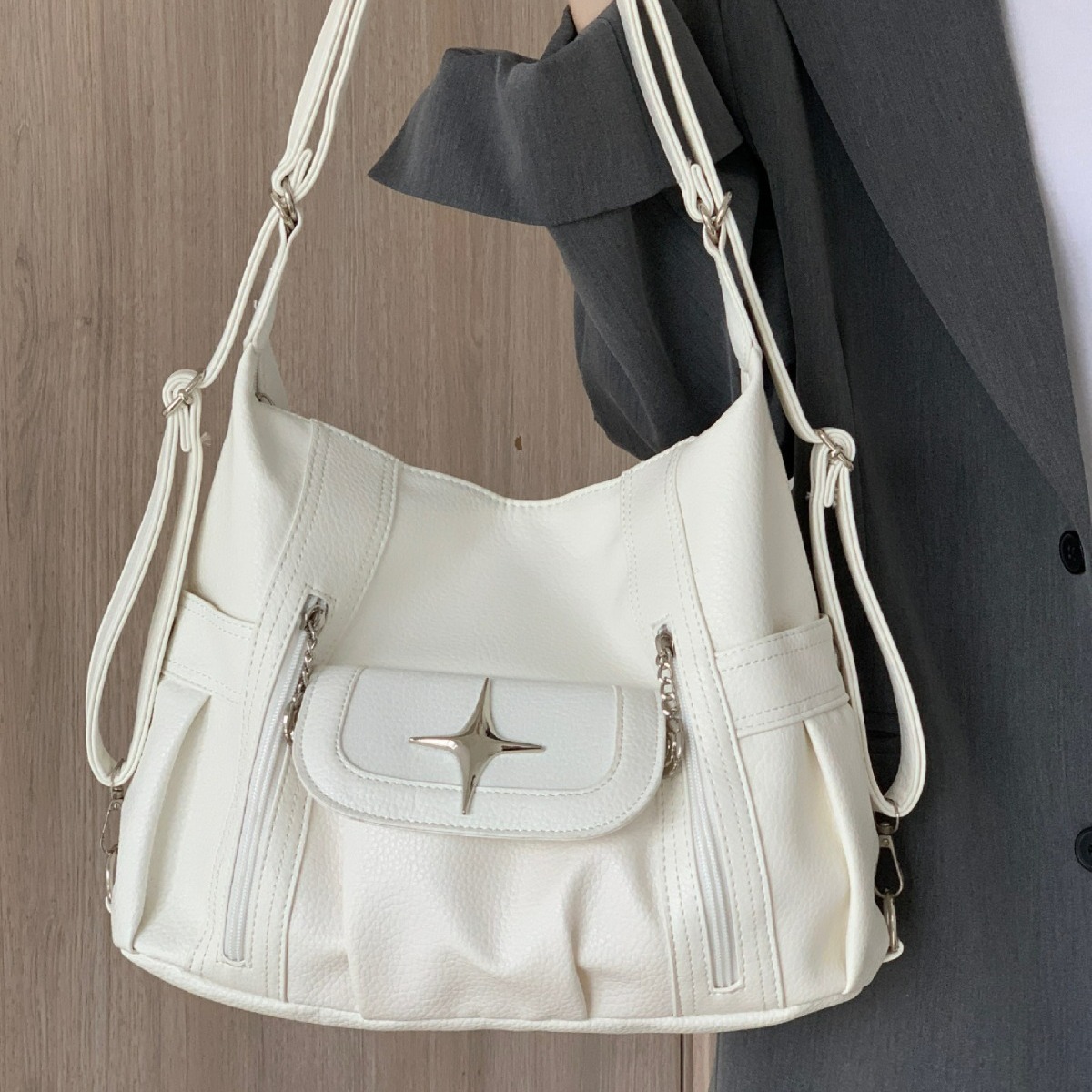 Bolso bonito para mujer, versi - Leather Work Bag Women reseña y precio
