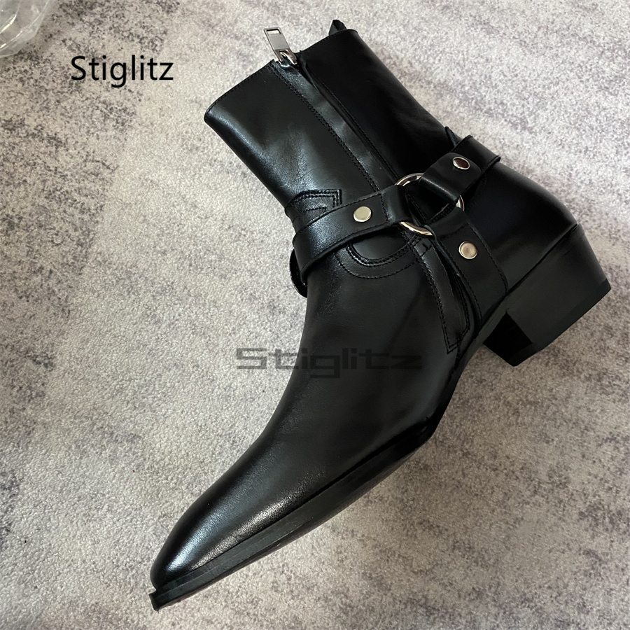Botas de Tobillo con Hebilla p - Leather Work Western reseña y precio