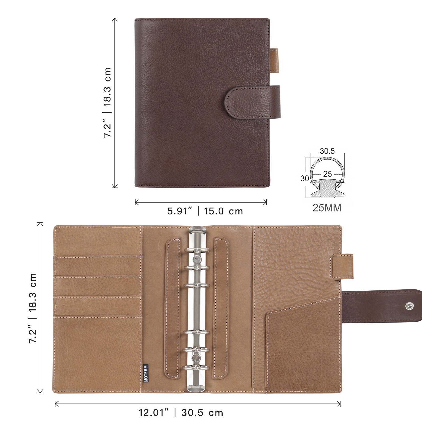 Moterm Franklin Covey tamaño c - Leather Work Notepad reseña y precio