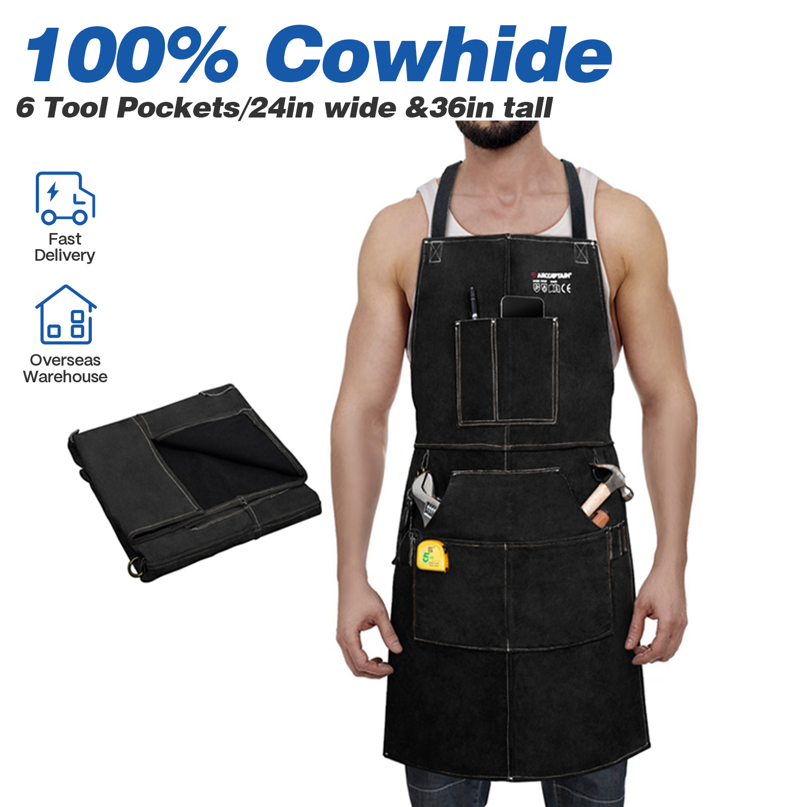 ARCCAPTAIN Delantal de trabajo - Leatherwork Apron reseña y precio