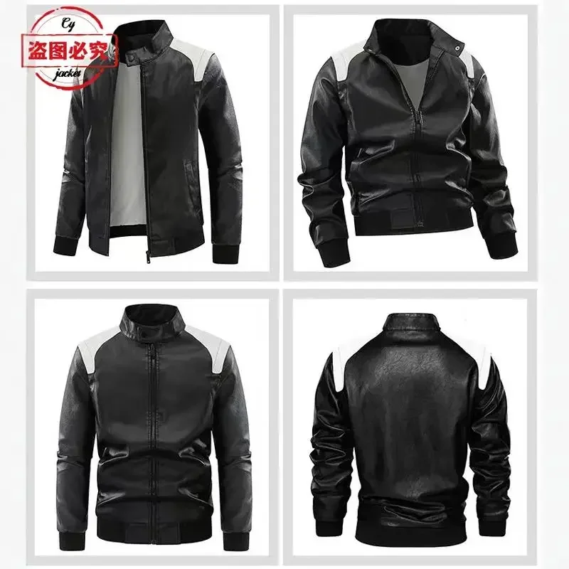 Chaqueta de cuero con capucha  - Leather Work Jacket With Hood reseña y precio