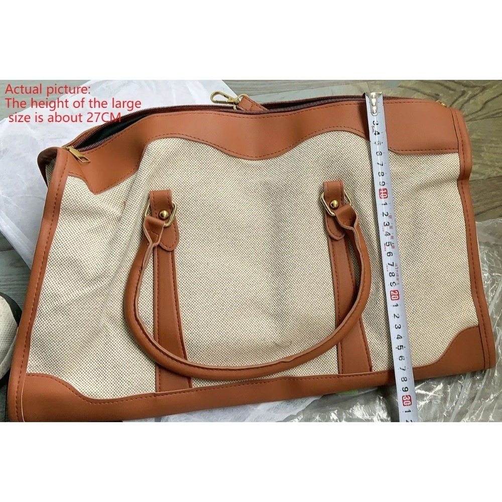 Conjunto de Bolsos de Lona y C - Leather Work Duffle Bag reseña y precio