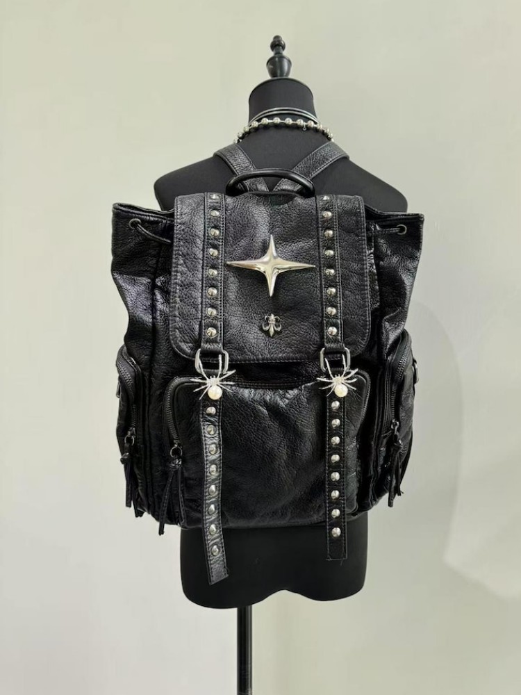 Bandolera de cuero de PU gótic - Leatherwork Rivets reseña y precio