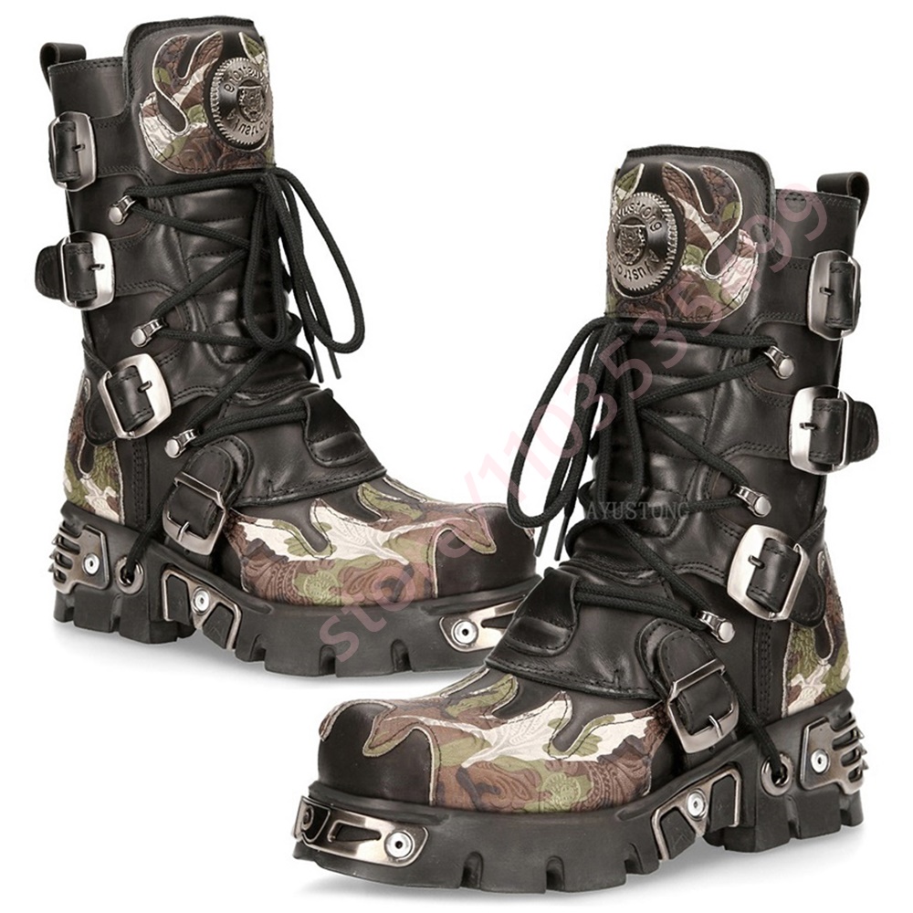 Botas de moto con hebilla de c - Leatherwork Rivets reseña y precio