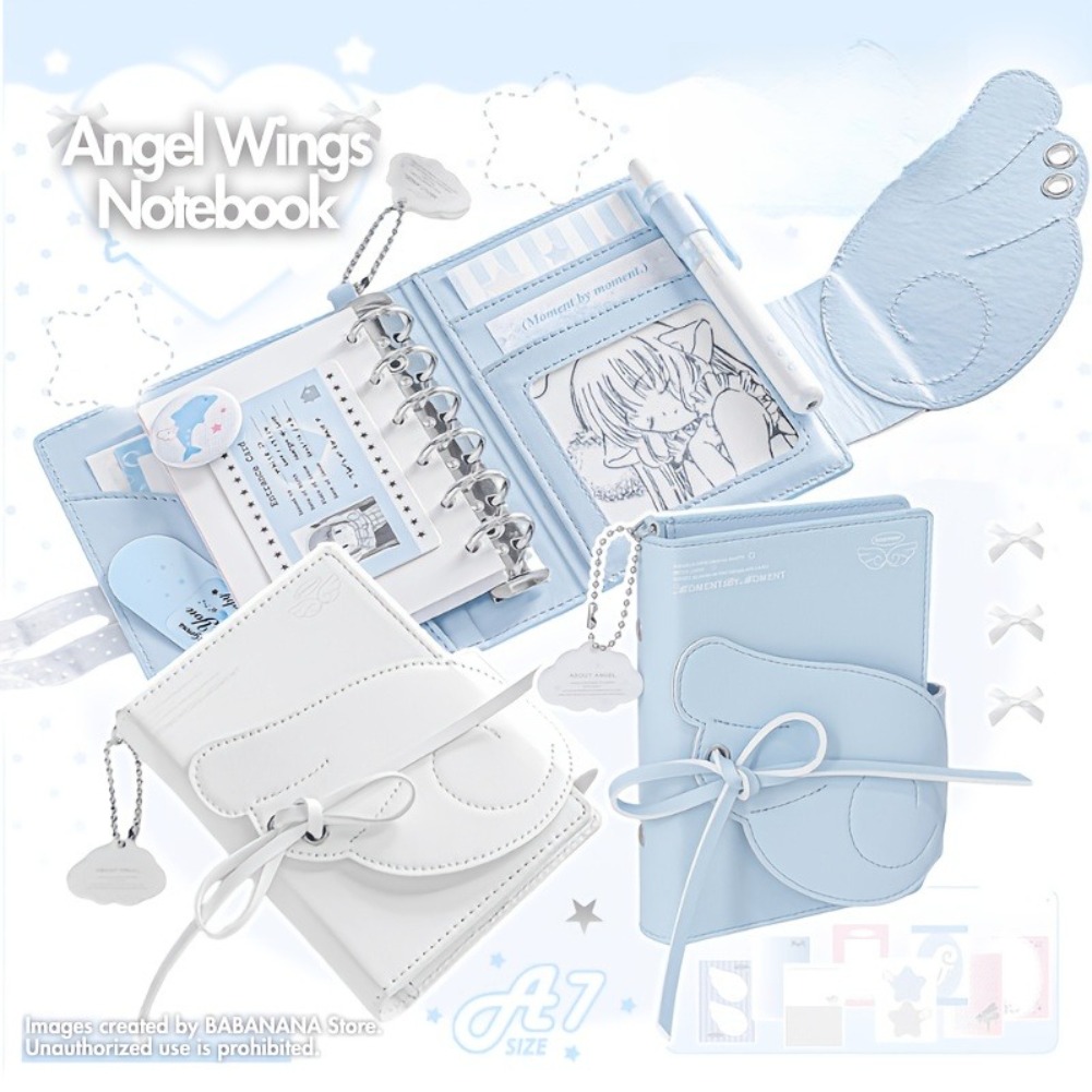 Cuaderno Kawaii con Alas de Án - Leather Work Notepad reseña y precio