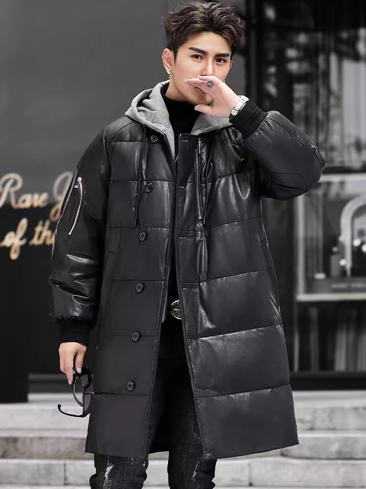 Nueva chaqueta de invierno lar - Leather Work Jacket With Hood reseña y precio