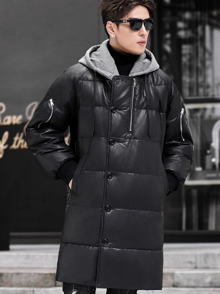 Nueva chaqueta de invierno lar - Leather Work Jacket With Hood reseña y precio