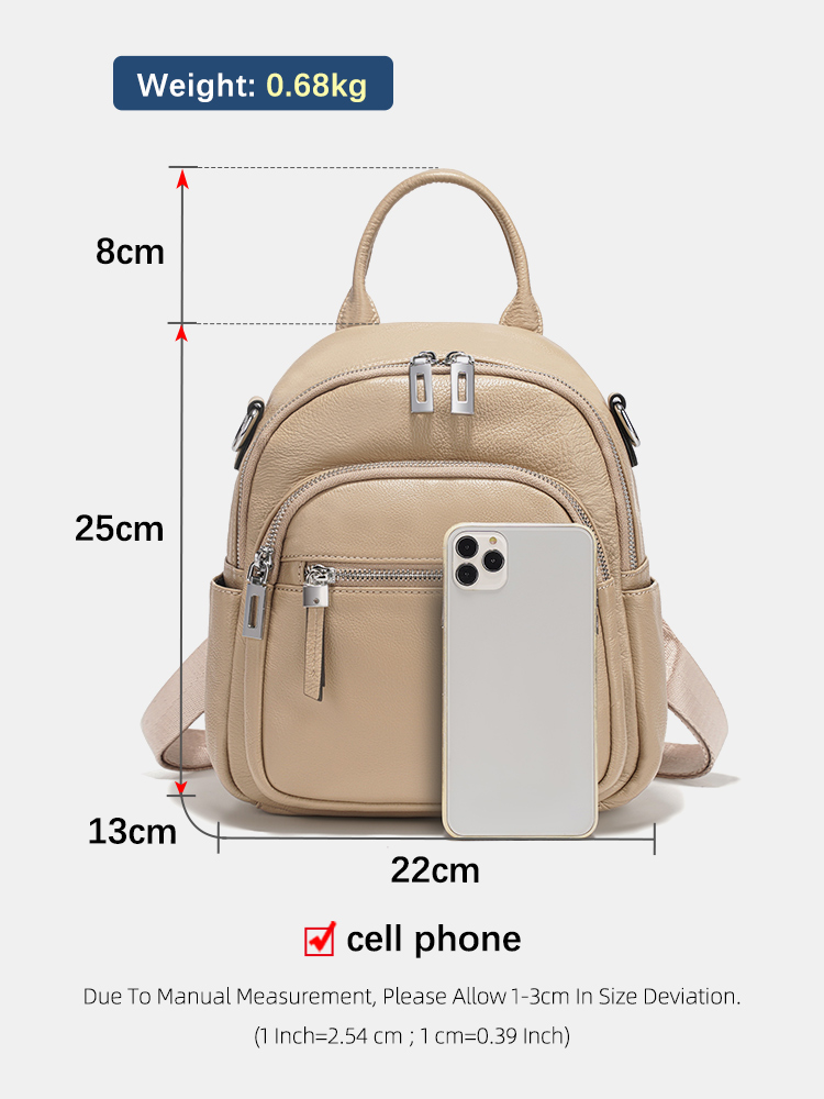 Mochila pequeña Zency de cuero - Leatherwork Designs reseña y precio