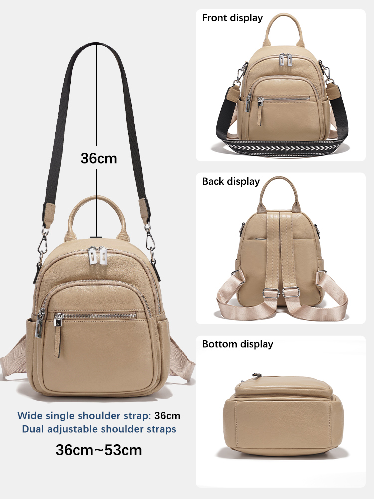 Mochila pequeña Zency de cuero - Leatherwork Designs reseña y precio