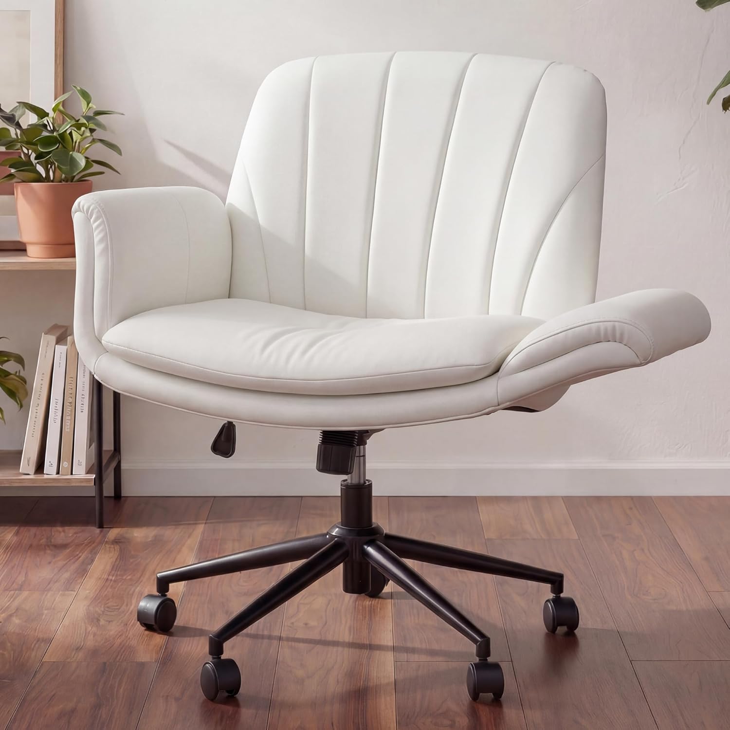 Silla giratoria con ruedas de  - Leatherworking Leveling reseña y precio