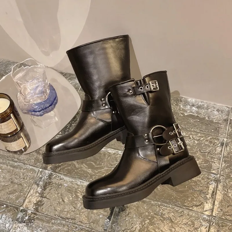 Botines de mujer otoño trabajo - Leather Work Western reseña y precio