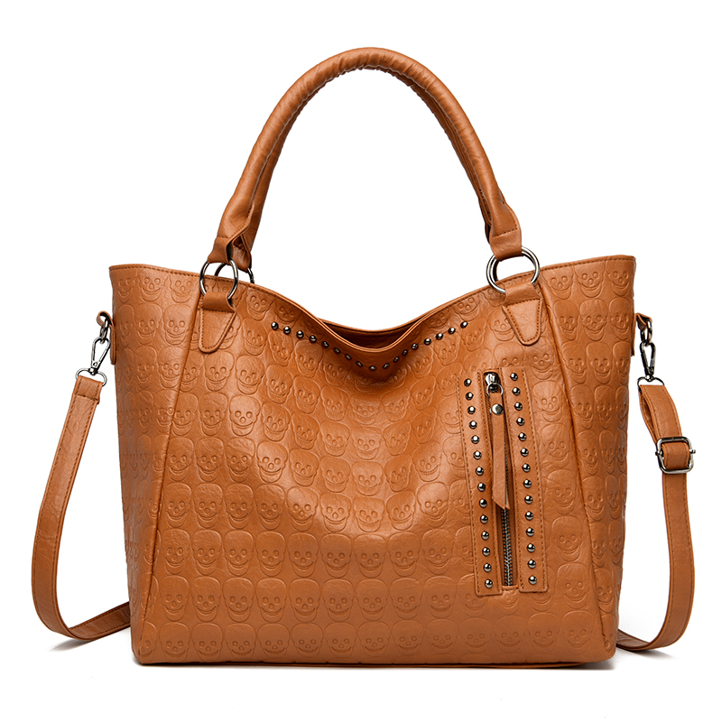 Bolso cruzado Punk Skull de cu - Leatherwork Rivets reseña y precio