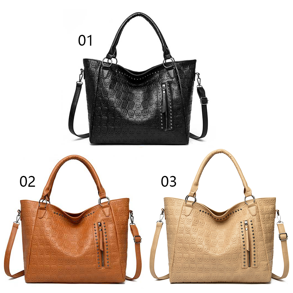 Bolso cruzado Punk Skull de cu - Leatherwork Rivets reseña y precio