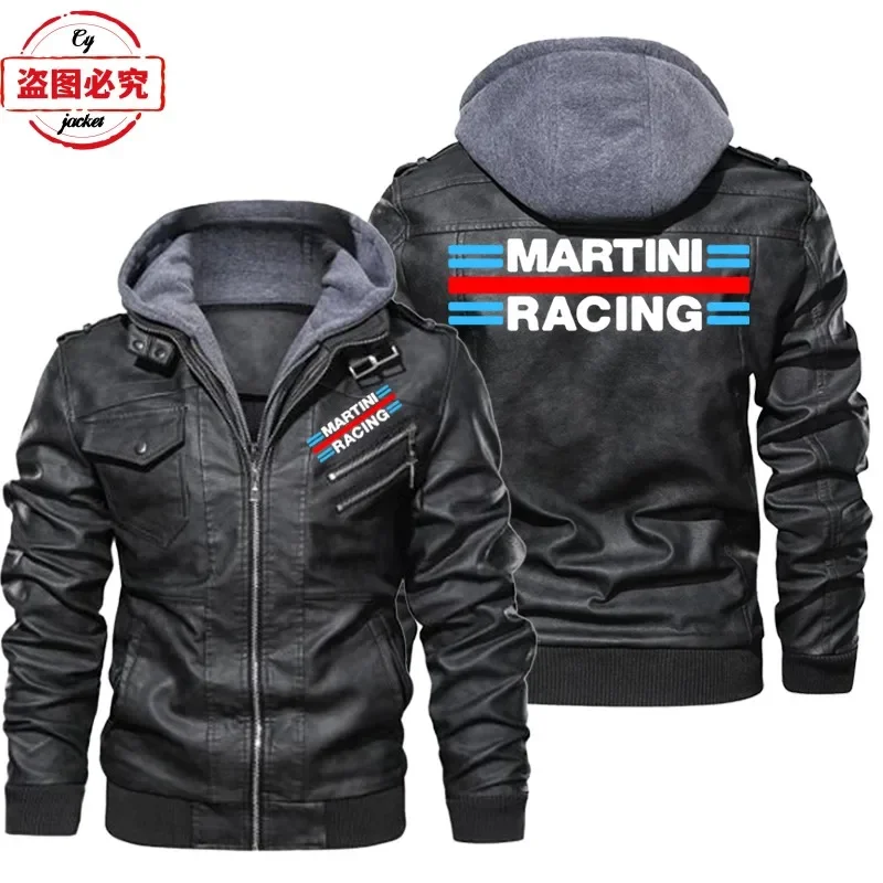 Chaqueta de Cuero PU con Logot - Leather Work Jacket With Hood reseña y precio
