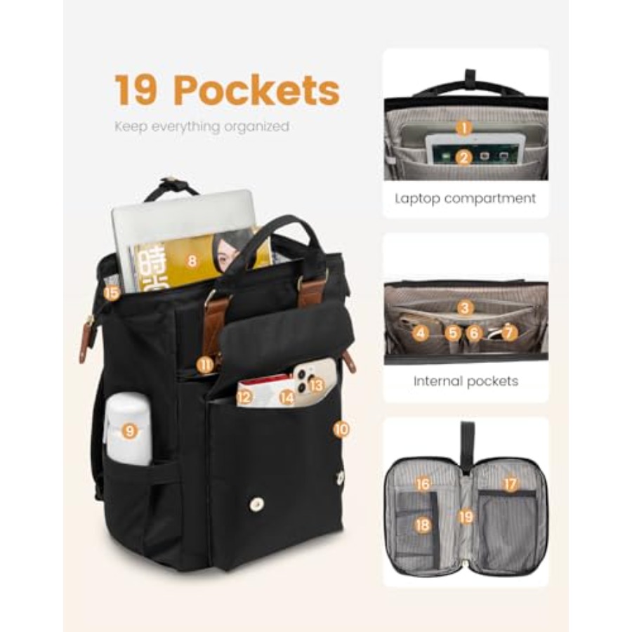Mochila para portátil para muj - Leather Works reseña y precio