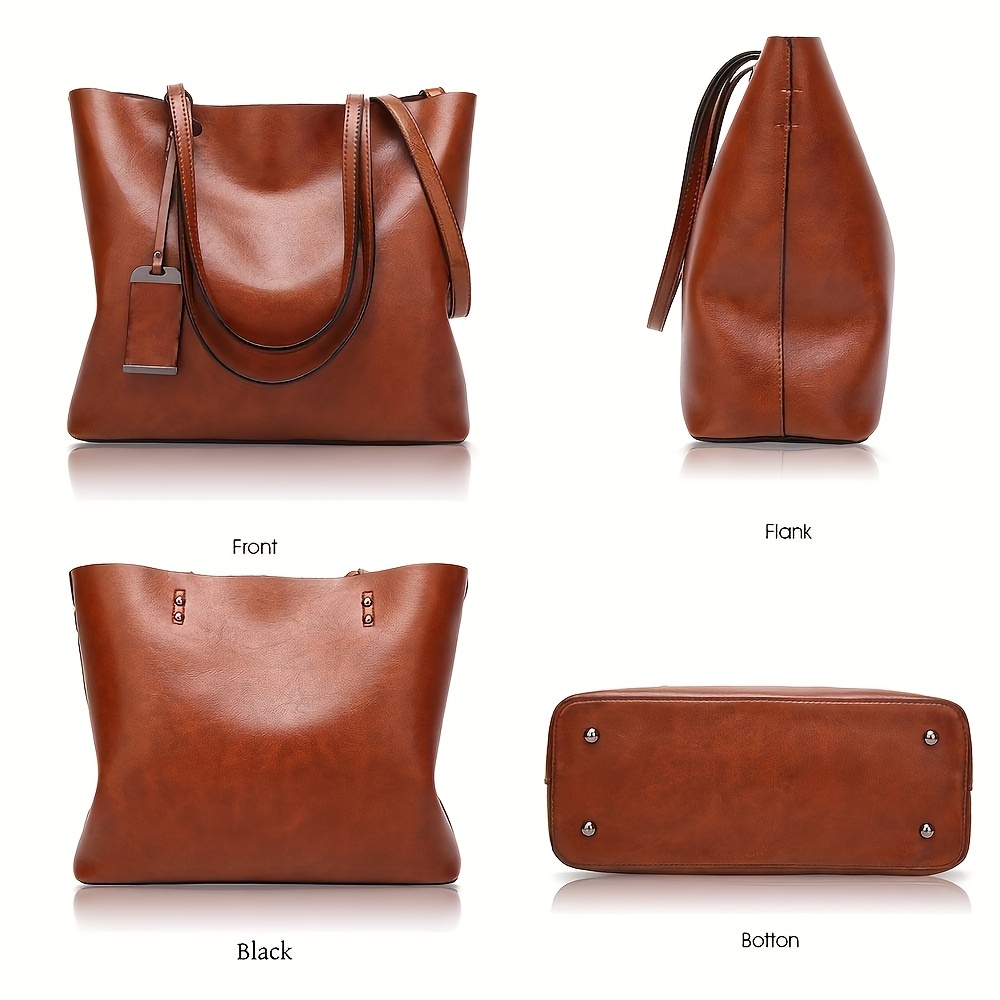 Bolso de mano de cuero Retro c - Leather Work Bag Women reseña y precio