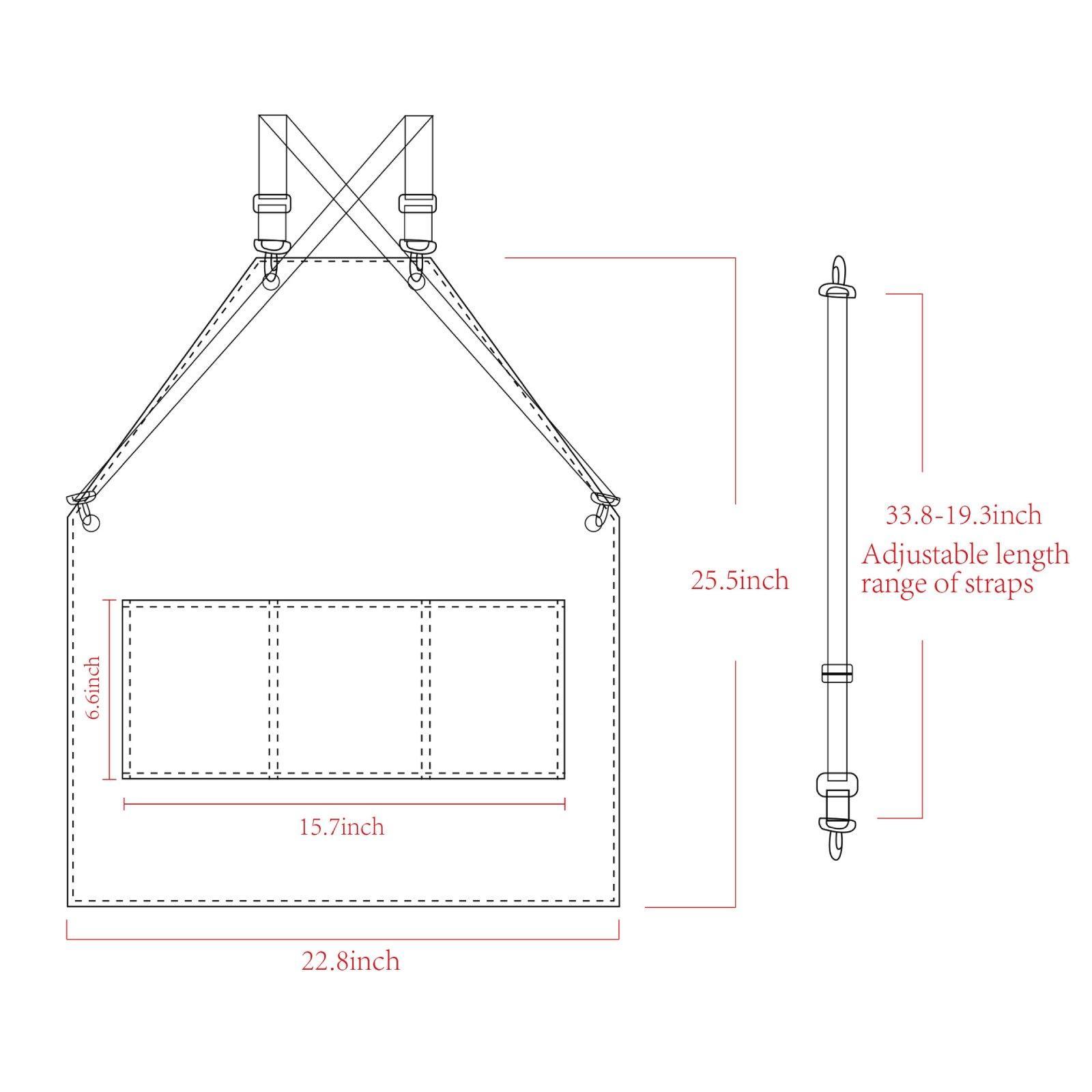 Delantal de Cuero PU Premium,  - Leatherwork Apron reseña y precio