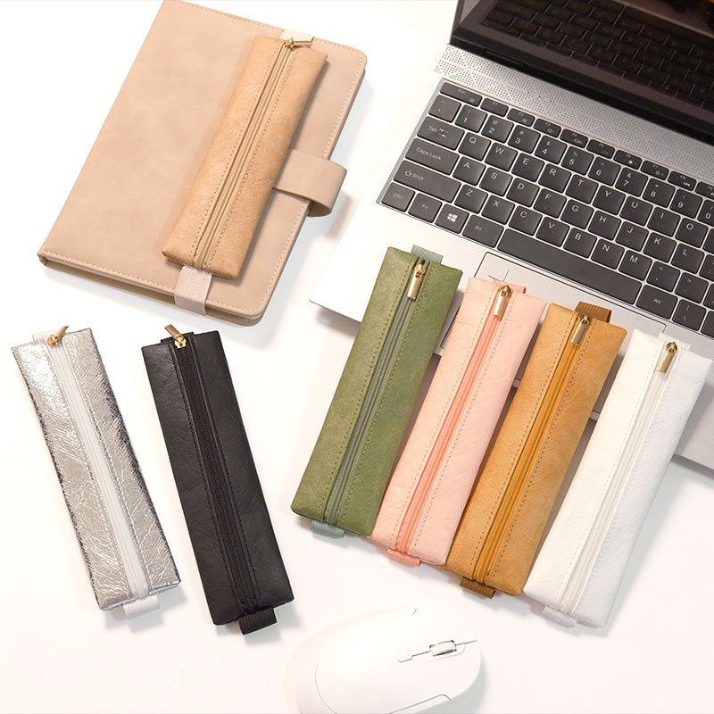 Portalápices con banda elástic - Leather Work Notepad reseña y precio